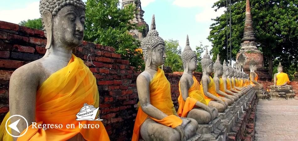Ayutthaya y Regreso en  Barco con Almuerzo Incluido